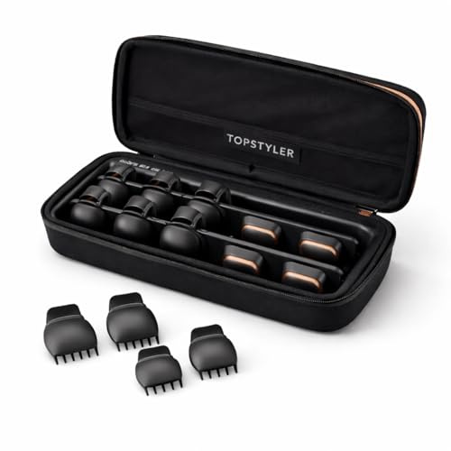 TopStyler Professional Ceramic Styling Shells Hair Setter Heated Hair Curlers and Rollers for Long, Medium & Short Hair Volumizing Hot Roller Set Alternative for No-Crease Curls & Waves (C-Shell Kit)