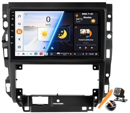 Y200s,YLOXFW Android 15.0 Navi 2 DIN Stereo Ersatz für Golf Bora 2004-2008 Autoradio Sat GPS Navigation 9 Zoll Cartablet DVD Multimedia Player FM BT Receiver mit Android Auto Carplay