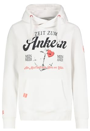 Eight 2 Nine Damen Hoodie mit Küstenbackprint