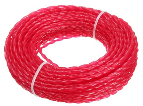 EasyByMall 15 m x 3 mm Nylon-Trimmerfaden Ersatzschnur für Freischneider, Garten-Rasentrimmer-Drahtseil