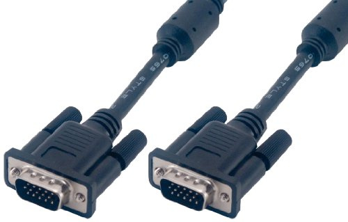 MCL Kabel 3°m HD15 Männlich°/°Männlich 3 SVGA, Schwarz