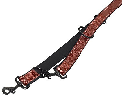 Nobby Führleine Classic Reflect Soft, Terracotta/schwarz L: 200 cm, B: 25 mm, 1 Stück