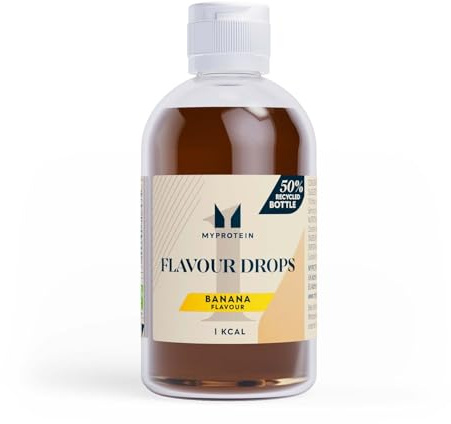 Myprotein FlavDrops Liquid Sweetener | Natural Flavour Enhancer for Protein, Oats, Coffee & More | Sugar-Free & Easy to Mix | Banana 50 ml
