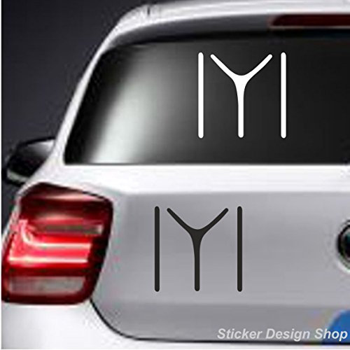 Kayi Boyu IYI Göktürk MHP Bozkurt Hilal Auto Laptop Aufkleber Sticker Wandtattoo Istanbul Türkiye (10cm)