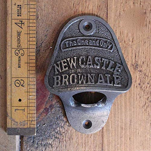 Hardware for You LTD Newcastle Brown Wall Mounted CAST Iron Bottle Opener Fixing Screws Supplied
