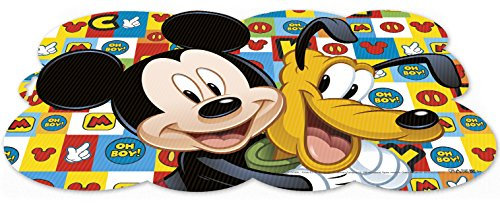 0422, Disney Mickey Mouse und Pluto Platzdecke; Maße 43 x 29 cm; Produkt aus Kunststoff, wiederverwendbar, BPA-frei.