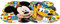 0422. Set de Table Disney Mickey Mouse et Pluto. Dimensions : 43 x 29 cm. Produit en Plastique réutilisable. sans BPA.