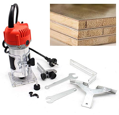 580W Oberfräse Holz Wood Kantenfräse Fräse Holzfräse Elektrischer Handschneider 30000 r/min Electric Hand Trimmer Holz