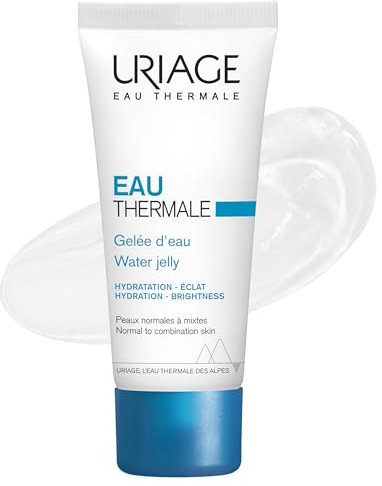 Uriage Eau Thermale Gelée d'Eau pour le Visage - Acide Hyaluronique - Hydratation Intense et Eclat pendant 24H - Gel Frais, Léger - Peau Normale à Mixte - Effet Rafraîchissant - Non Comédogène - 40ml