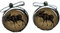 Bloody devil Manschettenknöpfe für Hochzeit, Elch, Elch, Geschenk, Hirsch, Jagd, Jäger
