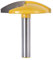 KATUR Horizontal Crown Router Bit, 8mm Shank, 1-3/4 Width, 1.65 Radius, Carbide, Round-Over Cut, Bowl Router Bit, 1 Flute