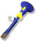 S&R Flachmeißel mit Handschutz 25 x 300 mm, 40CRV, Meissel 52-58 HRC, Handmeissel, rutschfester ergonomischer Handgriff, Stemmeisen mit extra breiter Schlagfläche, Handmeißel HRC 52-58 gehärtet