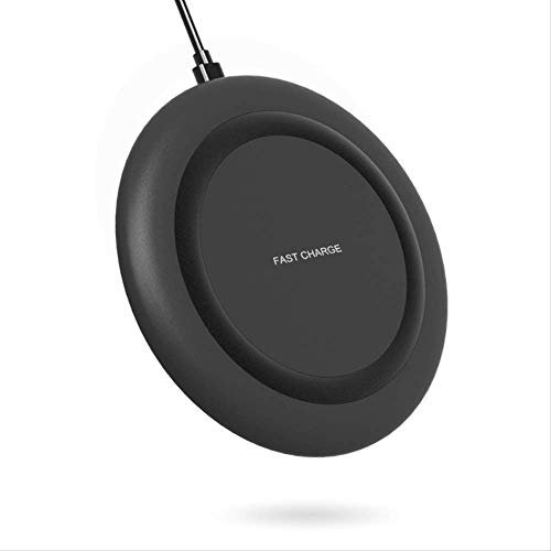 FengFang Cargador Inalámbrico, Base Antideslizante, Cargador Universal para Teléfonos Móviles/Auriculares, Mini Portátil Ultrafino, con Protección contra Sobrecarga