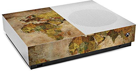 DeinDesign Autocollant Compatible avec Microsoft Xbox All Digital One S Sticker Film Autocollant Carte du Monde Voyage Boussole