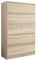 Framire R-5 Kommode in Sonoma Eiche, Kommode mit 5 Schubladen, Schrank für Schlafzimmer, Wohnzimmer, Bad, 120 x 70 x 40 cm…
