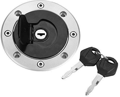 Motorrad Tankdeckel, Kraftstofftankdeckel Tankverschluss mit 2 Schlüsseln für GSX-R600 GSX-R750 GSX-R1000 Hayabusa GSXR1300 TL1000S TL1000R Katana SV650S GSX600F Bandit GSF1200 GS600F GS500 RGV 250