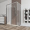 Box doccia cabina 3 tre lati 70x80x70 cm porta scorrevole vetro anticalcare trasparente 6mm. Palma