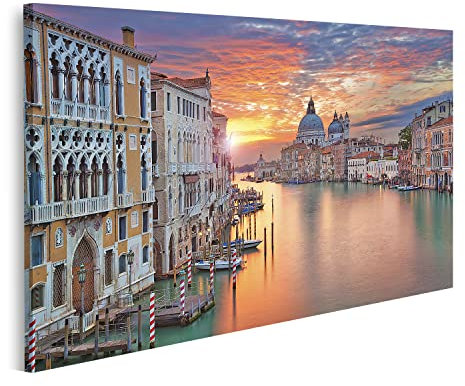 Bild auf Leinwand Venedig Canale Grande Wandbild Poster Kunstdruck Bilder