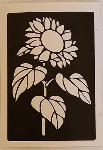 10 x Sonnenblumen-Schablonen zum Ätzen auf Glas, Gartenarbeit Van Gogh