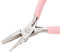 BENECREAT Pink 3-Step Wire Looping Pliers Concave Pliers from 1.5mm~5.5mm, Wire Bending Precision Pliers Coiling Forming Bending Tools for DIY Jewelry Making - 12.7cm