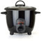 Kitchen Perfected 350W 0.8Ltr Automatic Rice Cooker - Non Stick/Removable Rice Bowl/Warm & Cook Indicators/Toughened Glass Lid/Measuring Cup/Spatula/Recipes Included - Black - E3302BK