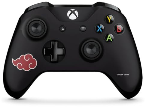 DeinDesign Skin kompatibel mit Microsoft Xbox One X Controller Folie Sticker Akatsuki Naruto Shippuden Offizielles Lizenzprodukt