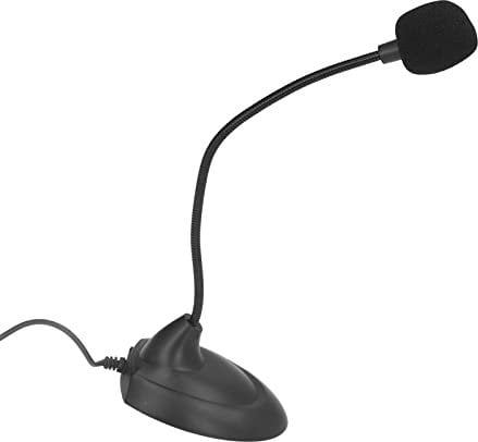 VBESTLIFE Computermikrofon, Professionelles 3,5-mm-USB-PC-Mikrofon, Geeignet für Gesangsinstrumente, Gaming, Podcasting, Streaming, Gesangsaufnahme, Kompatibel mit Desktop-Laptop-Notebook