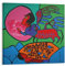 Norval Morrisseau Naive Art Painting Poster Dreaming of The Astral Flugzeug Malerei Leinwand Wandkunst Wohnzimmer 70 x 70 cm