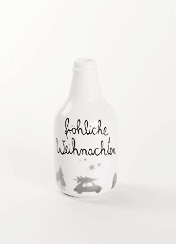 Good old Friends Mini Winter Flaschenvase Fröhliche Weihnachten