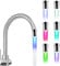 VIEVRE 2 Stück LED Wasserhahn,7 Farben Wasserhahn Aufsatz Küche,Bluegreen Wassersparer,LED Wasserhahn Aufsatz,Wasserhahn LED,Wasserhahn Aufsatz für Küche Badezimmer