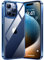 TORRAS Crystal Clear für [Neueste] iPhone 15 Pro Hülle (Absolut Nie Vergilbung) Militär-Grade Stoßfest Hülle iPhone 15 Pro Case Ultra Dünn Exzellente Griff Silikon iPhone 15 Pro Handyhülle Blau