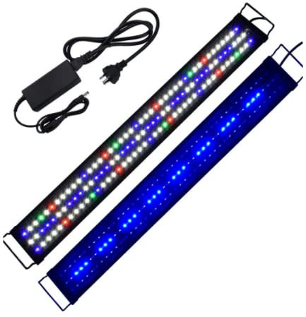 Belfoyer Aquariumlampe, LED, 2 Modi, LED-Beleuchtung, Aquarium, ausziehbare Beleuchtung für 90 – 110 cm