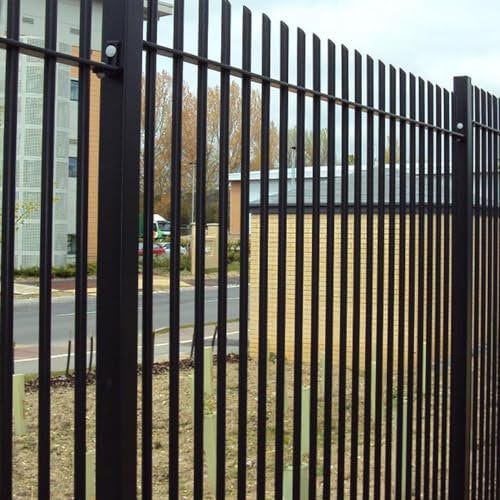 Office Needs Direct Vertical Tube Railing Powder Coated Fence 82.5 Metres 1.8m Height - SUPPLY ONLY