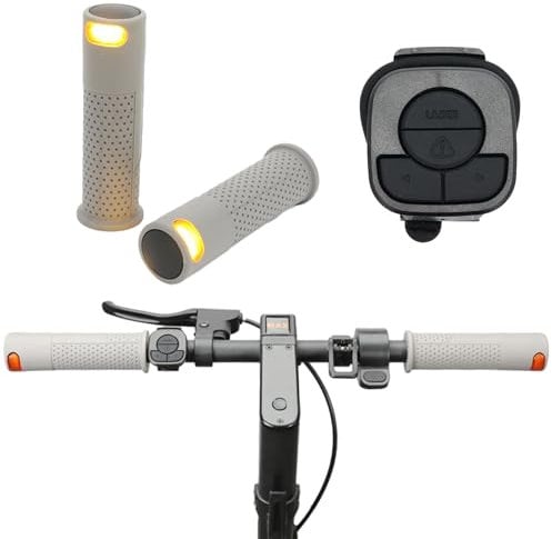 Freego Blinker-Lenker-Kit für Elektroroller, kabelloser Lenker, Blinker-Set, für Xiaomi und Ninebot Roller mit Lenker, Grau