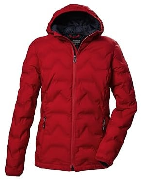 killtec Damen Steppjacke mit Kapuze/Funktionsjacke ist wasserabweisend KOW 8 WMN QLTD JCKT, dunkelrot, 42, 41805-000