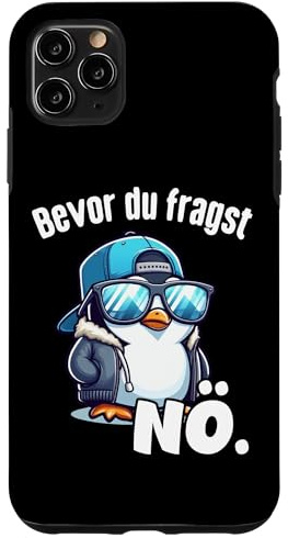 T-Shirt Herren lustige Sprüche Bevor du fragst Nö Lustiges Hülle für iPhone 11 Pro Max