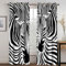 SJSXWQN Vorhänge Zebra Gardinen mit Ösen Vorhang Blickdicht Thermo Verdunklungsvorhänge Schiebegardinen für Schlafzimmer Wohnzimmer H 245 x B 140 cm 2er Set