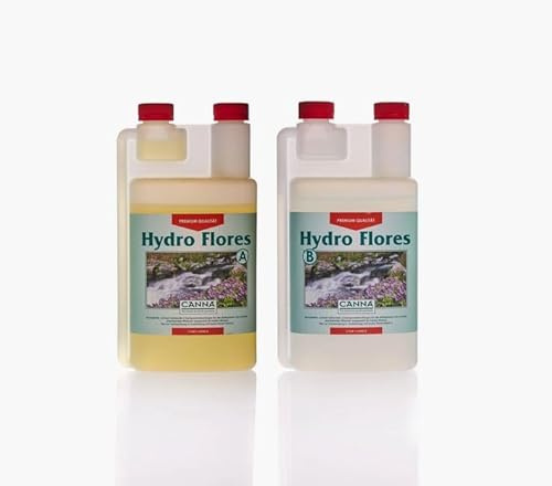 CANNA Hydro Flores A + B Hartes Wasser je 1 l - Blütenpflanzen, Hydrokultur - Fertilizer