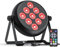 Rtktoup RGBW LED Par Scheinwerfer, 9 Par Strahler DMX 5/8CH Mit Fernbedienung und 4 Steuermodi, Bühnenlicht für DJ Disco Bar Party Hochzeit Weihnachten Halloween