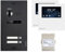 Balter EVO Schwarz/Weiß Video Türsprechanlage Set für 2 Familienhaus (1x Türstation mit Kamera, 2X 4.3 Mini Monitor, 1x EVO-DL Module, 2-Draht Bus, 150° Weitwinkel, Türöffner)