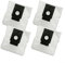 Lot de 4 sacs à poussière de rechange pour aspirateurs EZVIZ Robots conçus pour RC3 Plus et RE4 Plus