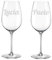 Colorfamily Coppia di Calici Personalizzati con Incisione - Idea Regalo per Matrimonio, Anniversario, Natale, San Valentino - Personalizza con Nome, Data o scritta - In Vetro - Regali Originali 50 cl