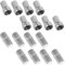 16pcs Coaxial Cable Connectors, Satellite Cable Connectors F Type Connector Aerial Connectors TV Aerial Connectors TV Female to F Type Connector for Coaxial Cable Extension Repair Satellite Broadband