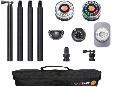 NAVISAFE Dinghy Navigation Lights & Pole (Complete Set)
