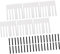 JOINPAYA 88pcs Piano Keytops Replacement and Matte Keys Easy to Install Piano Supplies for Musicians and Repair