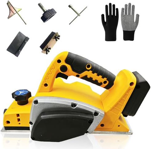 Pialla portatile senza fili per Dewalt batteria da 20 V, 15000 giri/min, larghezza di taglio 82 mm, profondità di taglio 2 mm, motore senza spazzole, per smusso del legno, falegnameria, strumento per