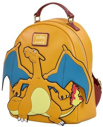 Pokémon Loungefly Glurak Mini Rucksack, mehrfarbig, Fan Merch, Loungefly, Nintendo, TV-Serie