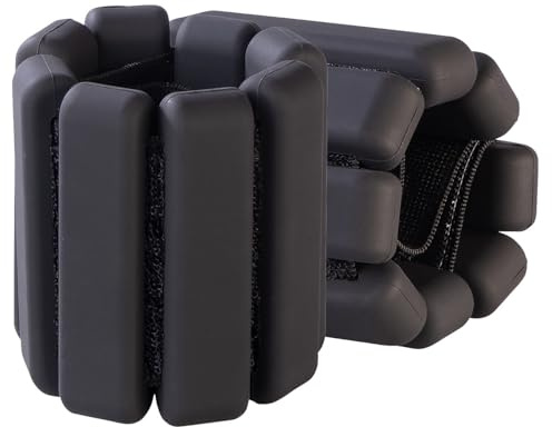 PEARL Sports Gewichte: 2er-Set Hand- und Fußgewichte, je 0,9 kg, schwarz (Gewichtsmanschetten für Senioren, Sport Gewichtsmanschette, Hantel)