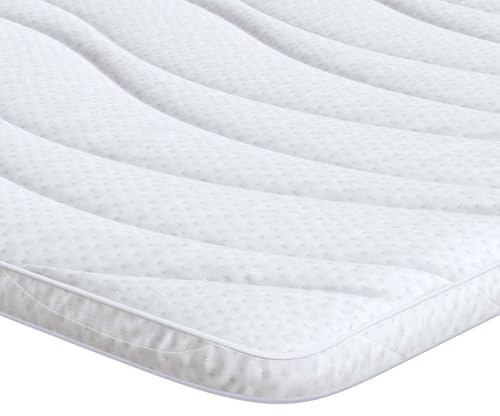 vidaXL Mattress Pads White 180 x 200 cm Latex, Minimalist Bedroom Additions: Modern Bedding, Elastic Mattress Cover, Breathable Sleep Surface, Supportive Pads