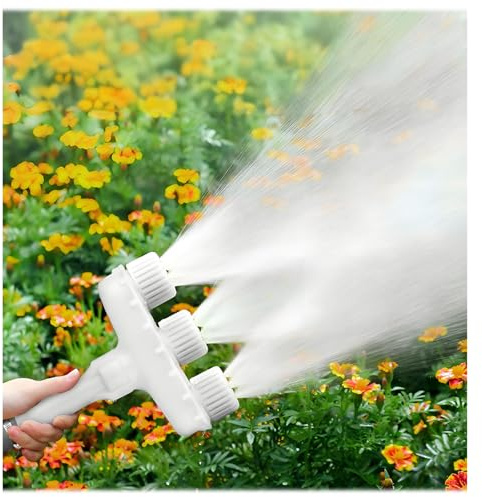 Tête de pulvérisation à Eau Multiples de 5-têtes Tête de pulvérisation Greenhouse Sprinkler Sprinkler Farm Irrigation Tool Plastique Blanc 3-Heads